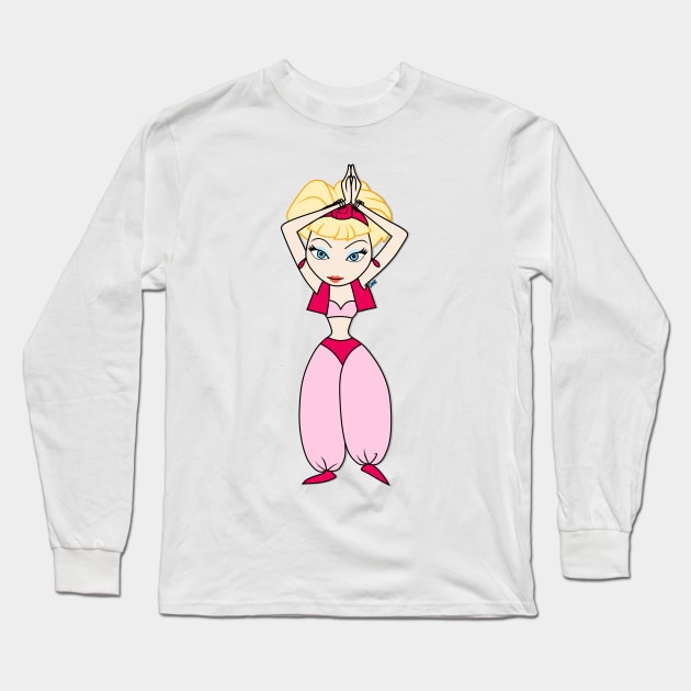 I dream of Jeannie (cel opening style) Long Sleeve T-Shirt by corzamoon